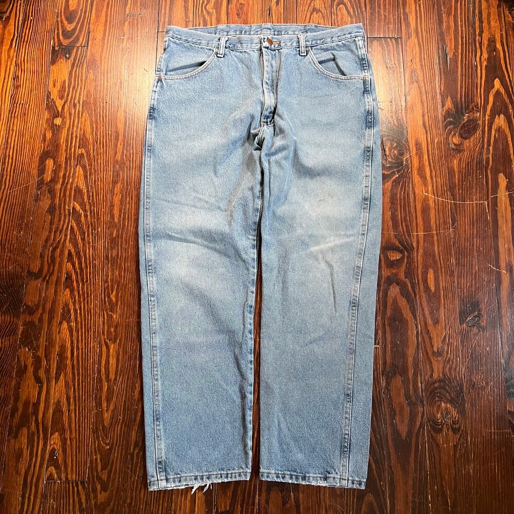 Rustler 38x30 Workwear Jeans Blue Straight